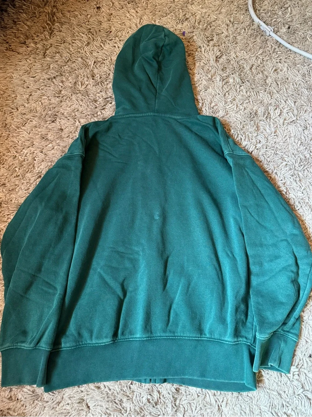 Gap Kids VintageSoft Full Zip Hoodie Size 10 Green Fleece Sweatshirt